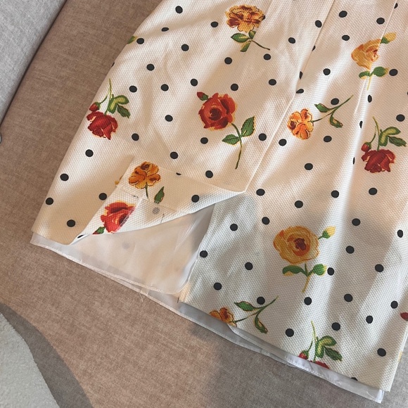 Vintage Algo Floral and Polka dot Summer dress - Picture 10 of 11